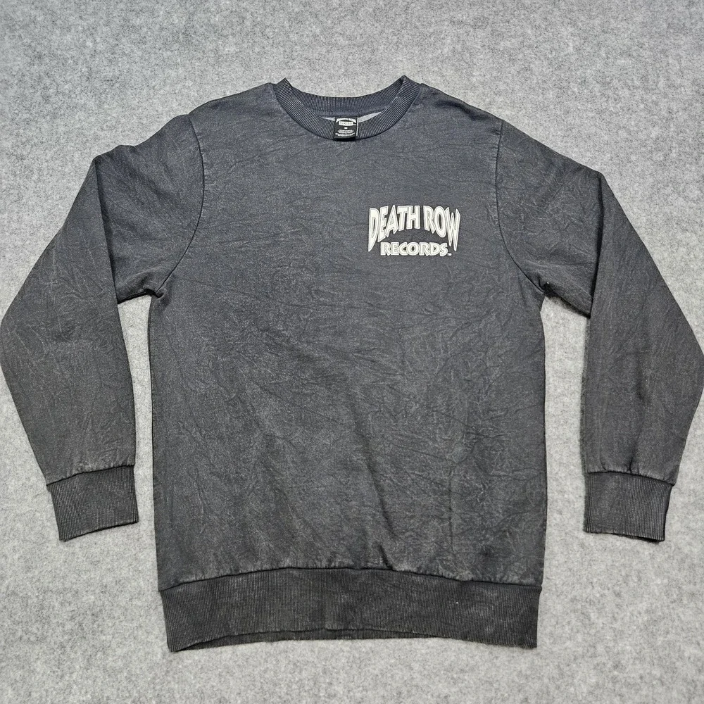 Death Row Records Doberman Dog Black Cotton Blend Men's Sweater Medium‎